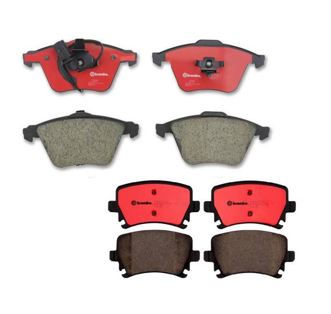 Audi Brembo Brake Kit - Pads Front and Rear (Ceramic) 8E0698451J - Brembo 1555401KIT